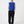 Blue wool fleece zipcoat