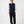 Navy wool fleece zip waistcoat