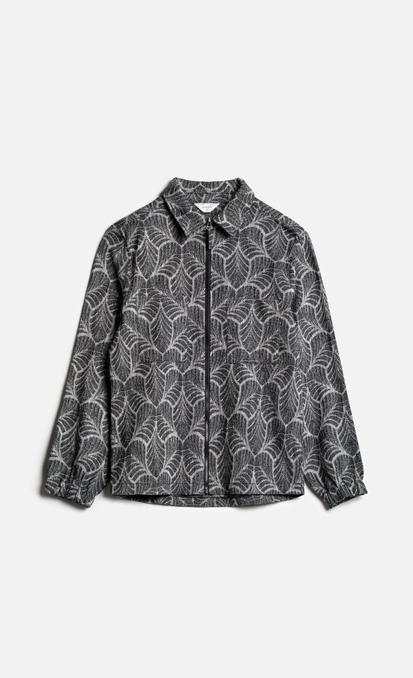 Wooden aidan nero jacquard