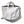 vintage postal bag white handle