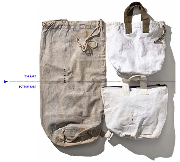 Vintage postal bag brown handle