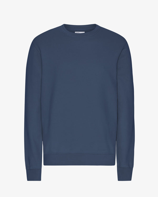 Classic Organic Crew - petrol blue