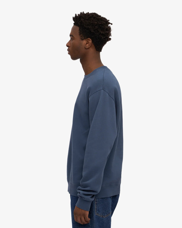 Classic Organic Crew - petrol blue