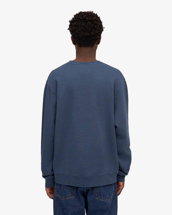 Classic Organic Crew - petrol blue