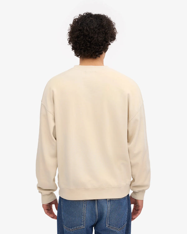 Organic Oversized Crew - ivory white