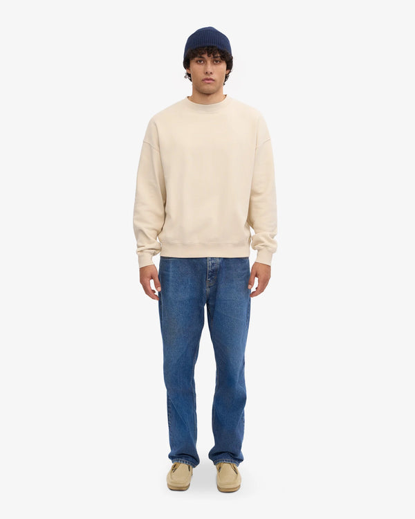 Organic Oversized Crew - ivory white