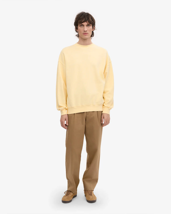 Organic Oversized Crew - Soft Yellow