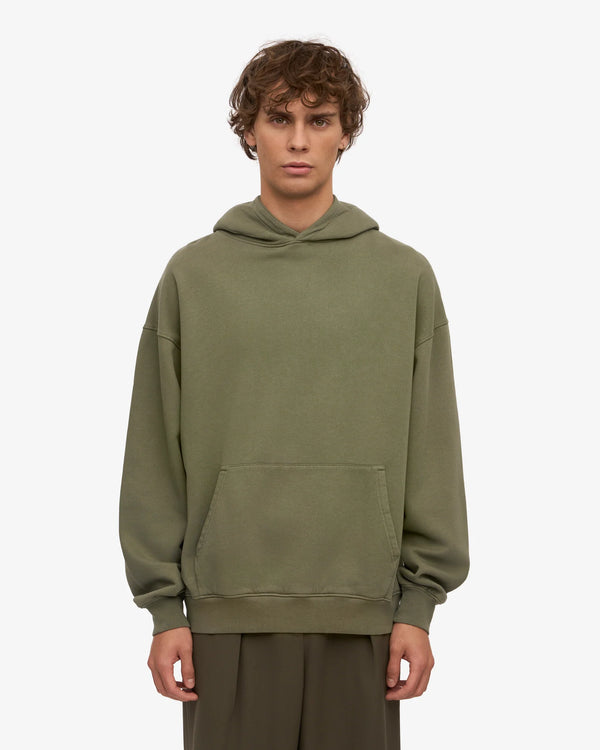 Organic Oversized Hood - Dusty Olive