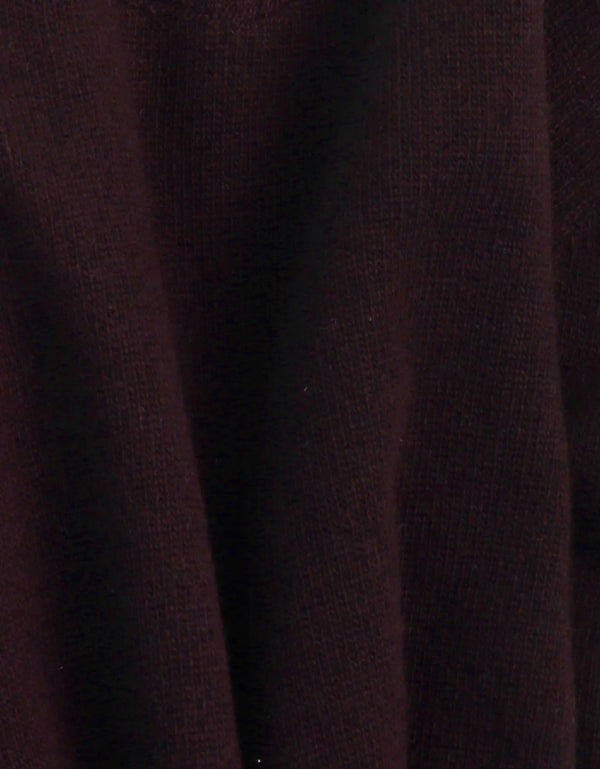 Light Merino Wool Crew - Oxblood Red