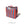 recycled plastic bag stripes square orange/pink