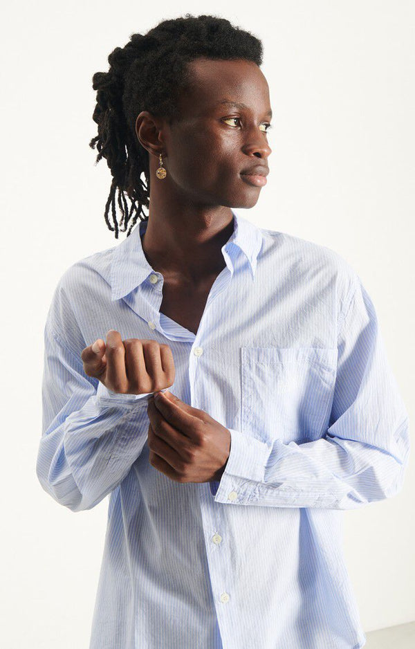 Shirt Eluabird blue stripes