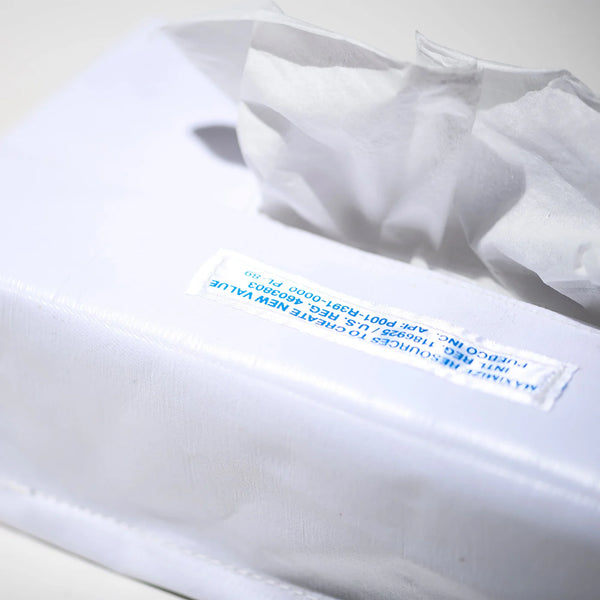 emergency tissuebox cover white