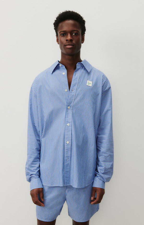 Shirt Zatybay Aqua Stripes